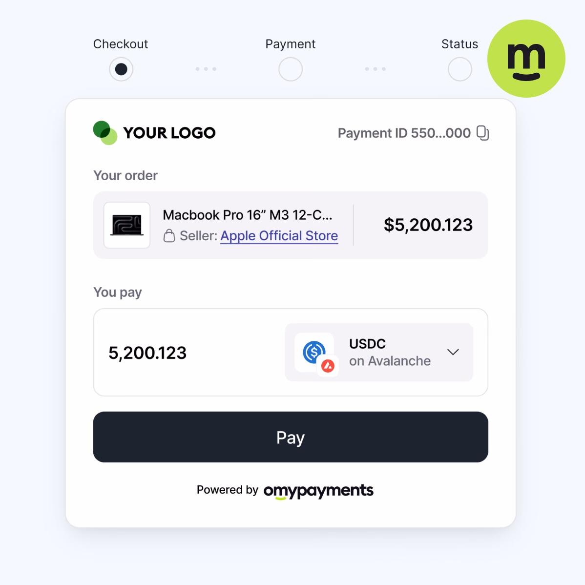 OmyPayments project screenshot